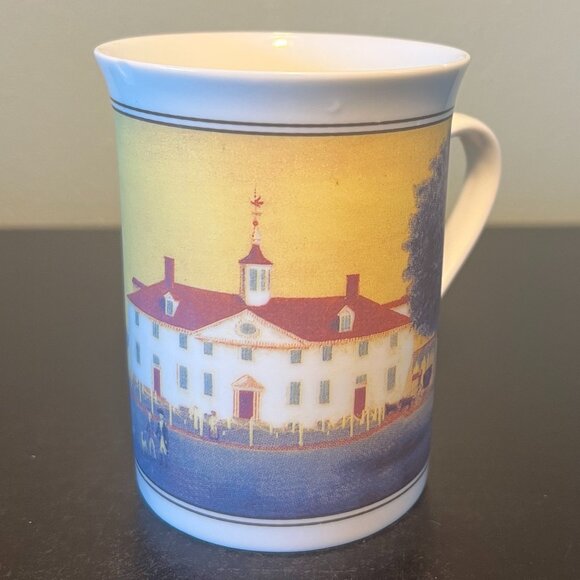 The West Front of Mount Vernon Cup Mug Art by Edward Savage ~ George Washington - Picture 2 of 11